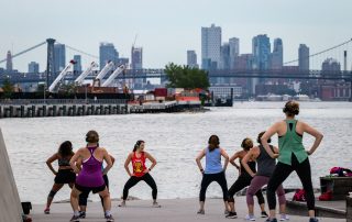 Outdoor fitness class NYC